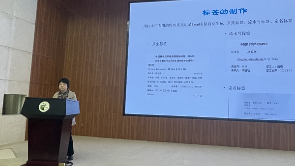 3.曾飞燕高工讲授标本的入库流程